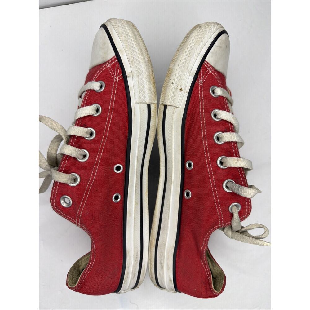Converse Sneakers Men’s 7 Women’s 9 Chuck Taylor All Star Low-Top Red Skateboard - Picture 8 of 9